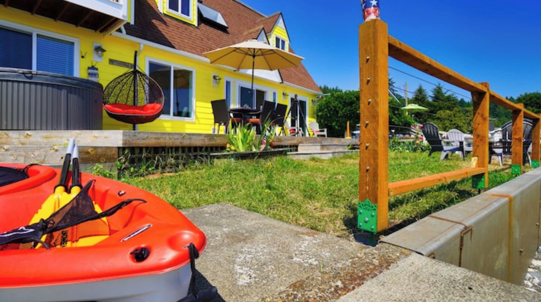 CanalFront Haven with EV charger