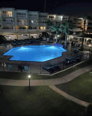 Pool - Pat's Beach Shack Seawall Pool Gulf View (Galveston)