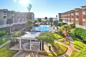 Pool - Pat's Beach Shack Seawall Pool Gulf View (Galveston)