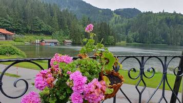 Basic-Doppelzimmer, Balkon, Seeblick | Blick auf den See