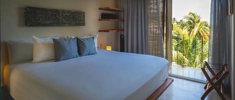 1 habitación y ropa de cama de alta calidad