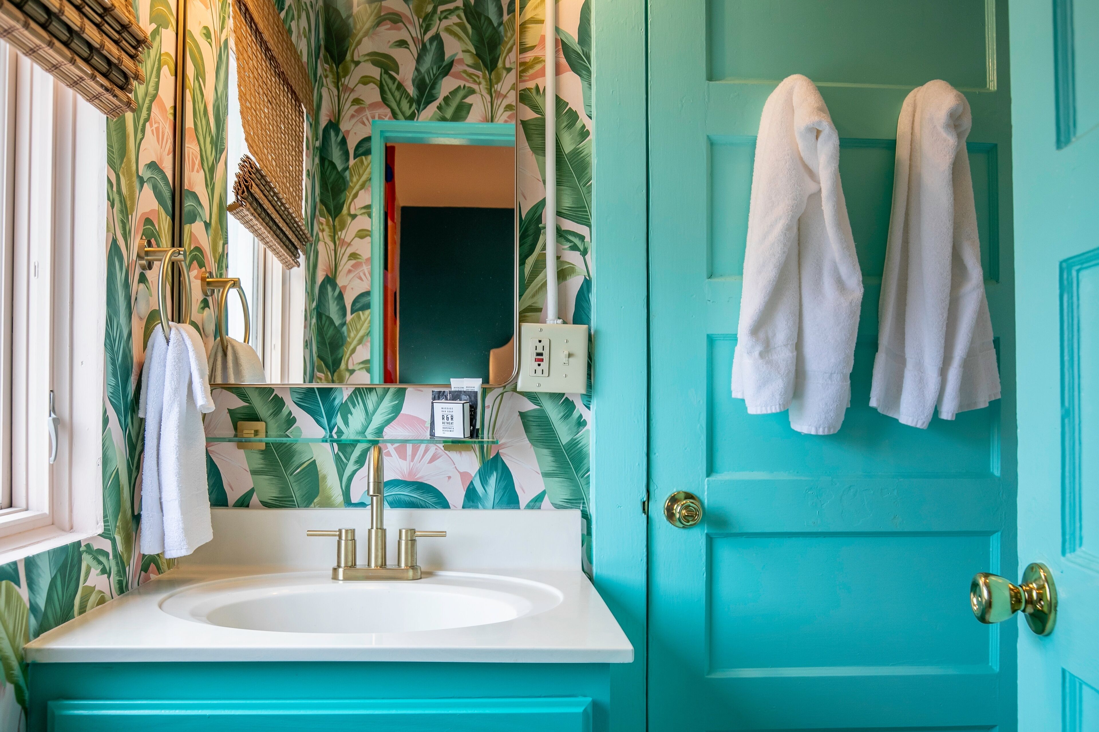 Hair dryer, towels