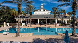 Pool - Modern 5BR Retreat Minutes from Disney – Pool & Billiards Fun! (Kissimmee)