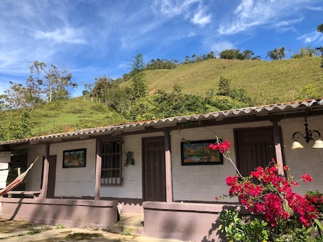 Exterior. Single beds in farmhouse near San Lorenzo damming