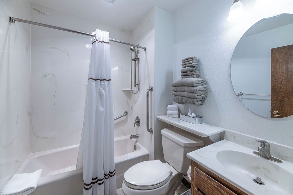 Hair dryer, towels