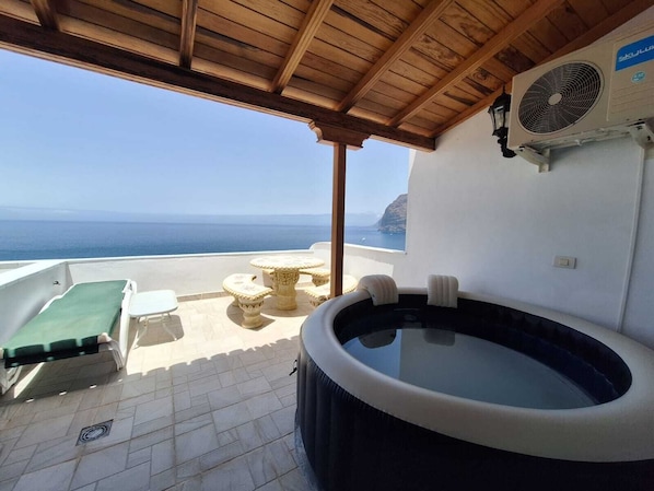 Suite, Ocean View | Terrace/patio - Villas Los Gigantes by EstrelladelNorte (Santiago del Teide)