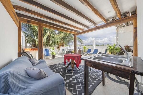 Terrace/patio - Cosy studio in La Gloria (Isla Mujeres)