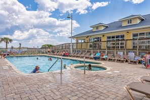A heated pool - Direct Oceanfront w/ Free Parking-Pools-Lazy River (north myrtle beach)