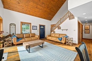 Televisión y chimenea 