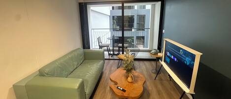 Business Apartment, Balcony | Living area