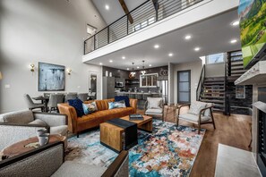 Smart TV, fireplace, video games, table football
