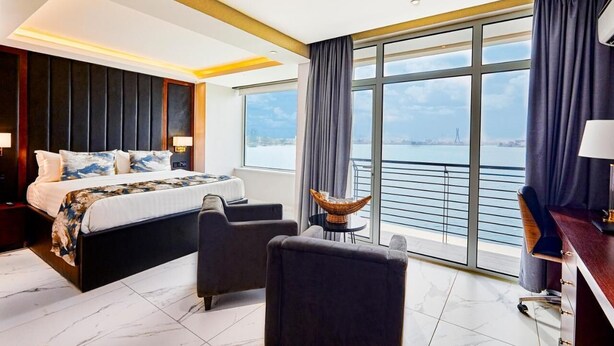 Deluxe Room, Sea View | Desk, laptop workspace, WiFi (free) - Prest Cruise Waterfront Hotel (Lekki)