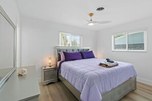 4 bedrooms, iron/ironing board, travel crib, WiFi