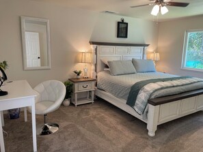 2 soverom, skrivebord, strykejern/-brett og wi-fi (inkludert)