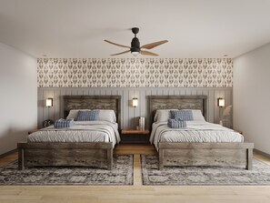 Dobbeltrom – classic, balkong, fjellutsikt | Skrivebord, skrivebord for bærbar PC og wi-fi (inkludert)