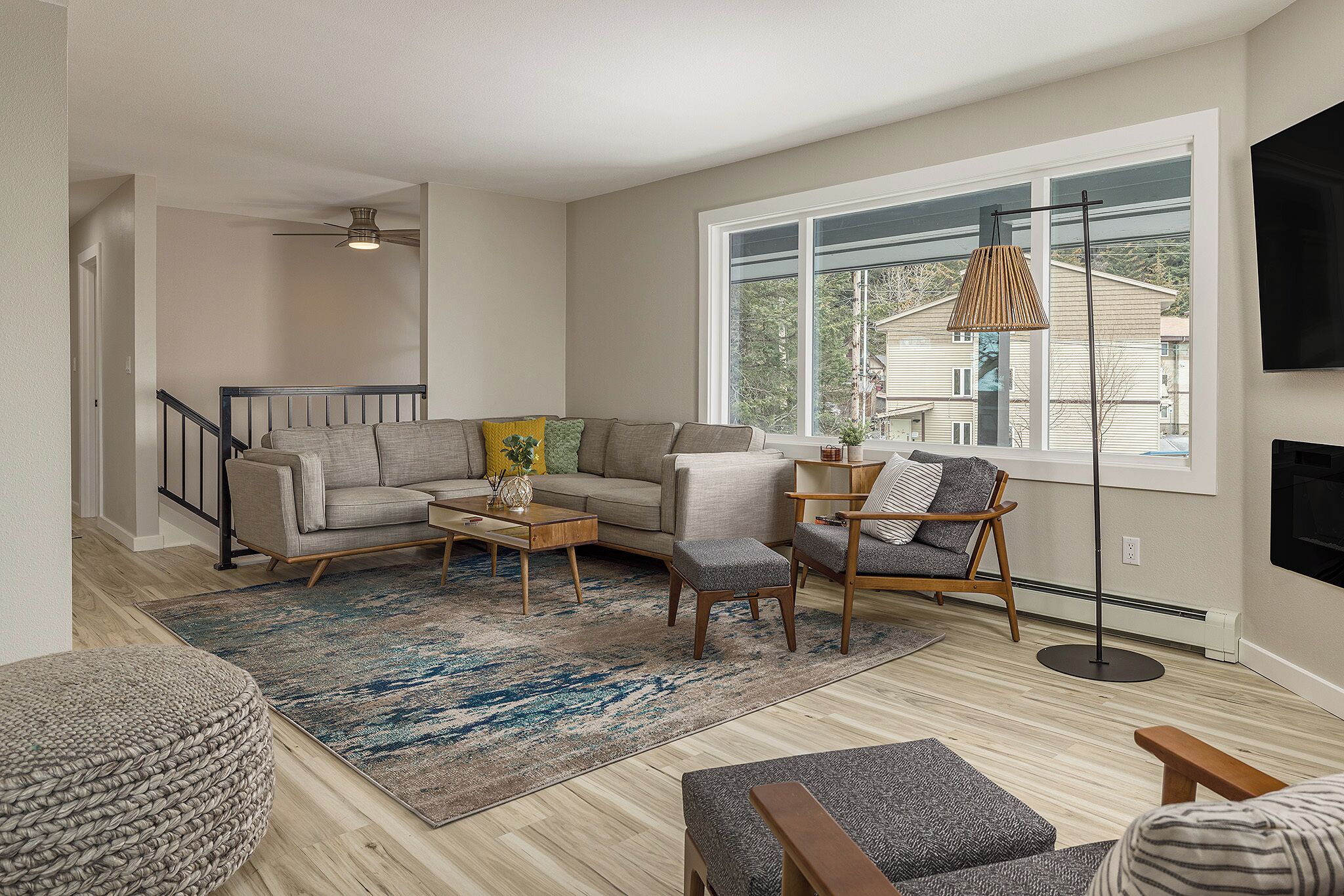 TV connectée, cheminée