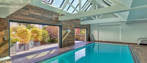 Indoor pool, a heated pool