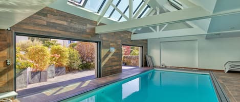 Indoor pool, a heated pool