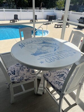 Outdoor pool - Spacious Coastal Home! Large game room, private pool, 5 minutes to beach! (Lewes)