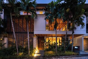Front of property – evening/night
