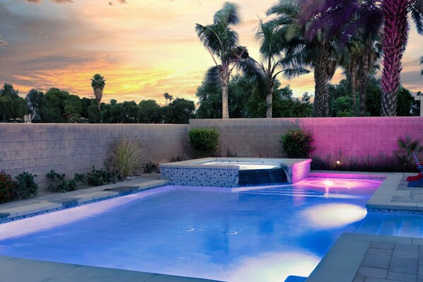Una piscina climatizada