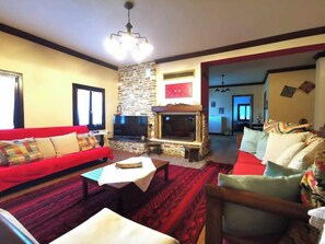 Living area - Alorama - Luxury house in Pelion (Chania)