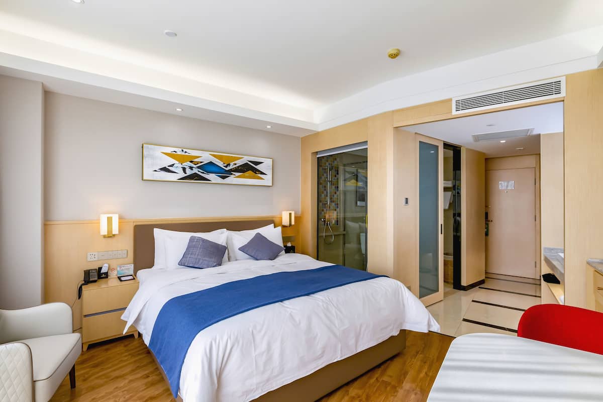 Habitación doble de lujo | Caja de seguridad en la habitación, cortinas blackout y insonorización
