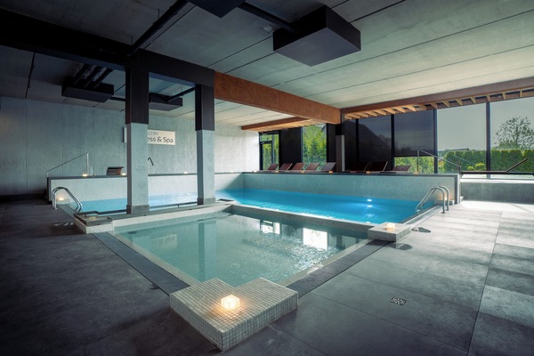 Indoor pool, seasonal outdoor pool