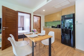 Family Apartment, Balcony, Garden View | In-room dining - Karon ButterFly Apartment E107 for 3  (Karon)