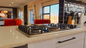 Mini-fridge, microwave, oven, dishwasher