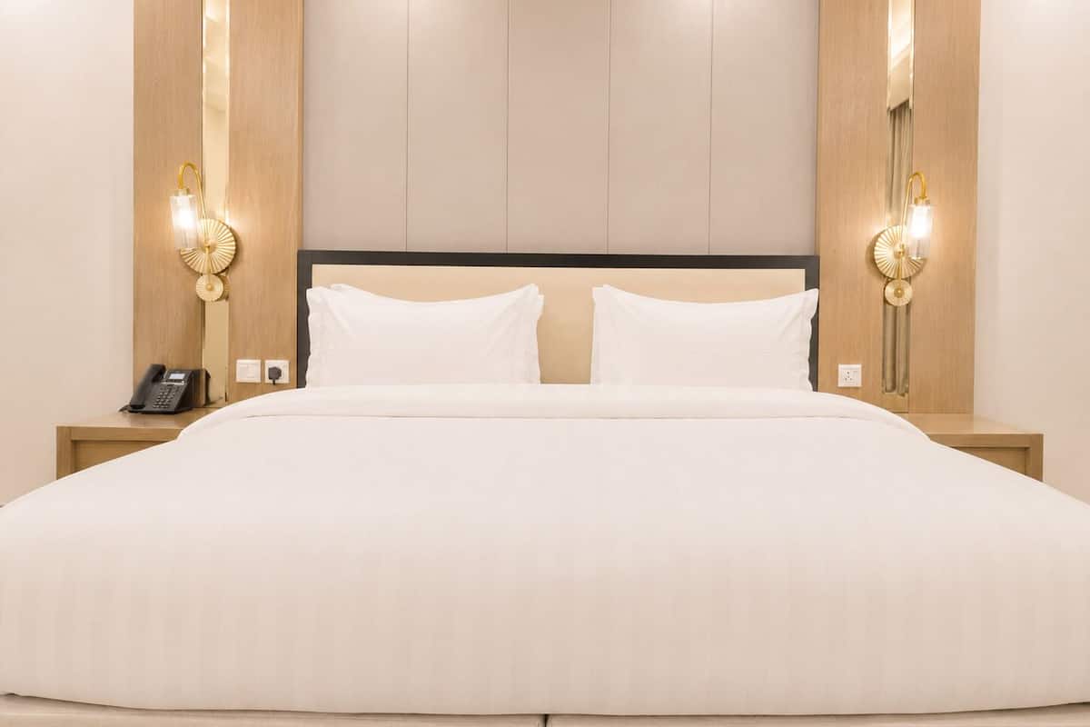 Draps en coton égyptien, literie de qualité supérieure, surmatelas