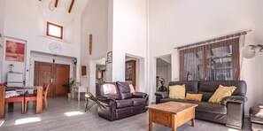 Villa | Living area | TV, fireplace - Luxury Villa With Private Pool (Murcia)