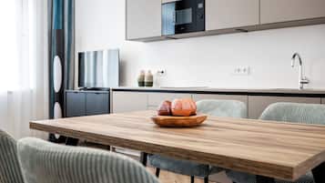 Basic-Apartment, 1 Schlafzimmer, Kochnische | 1 Schlafzimmer, kostenloses WLAN