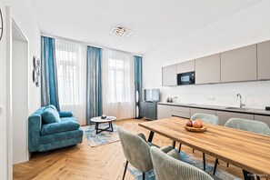 Basic Apartment, 1 Bedroom, Kitchenette | Living area - easy flat Hernals (Vienna)