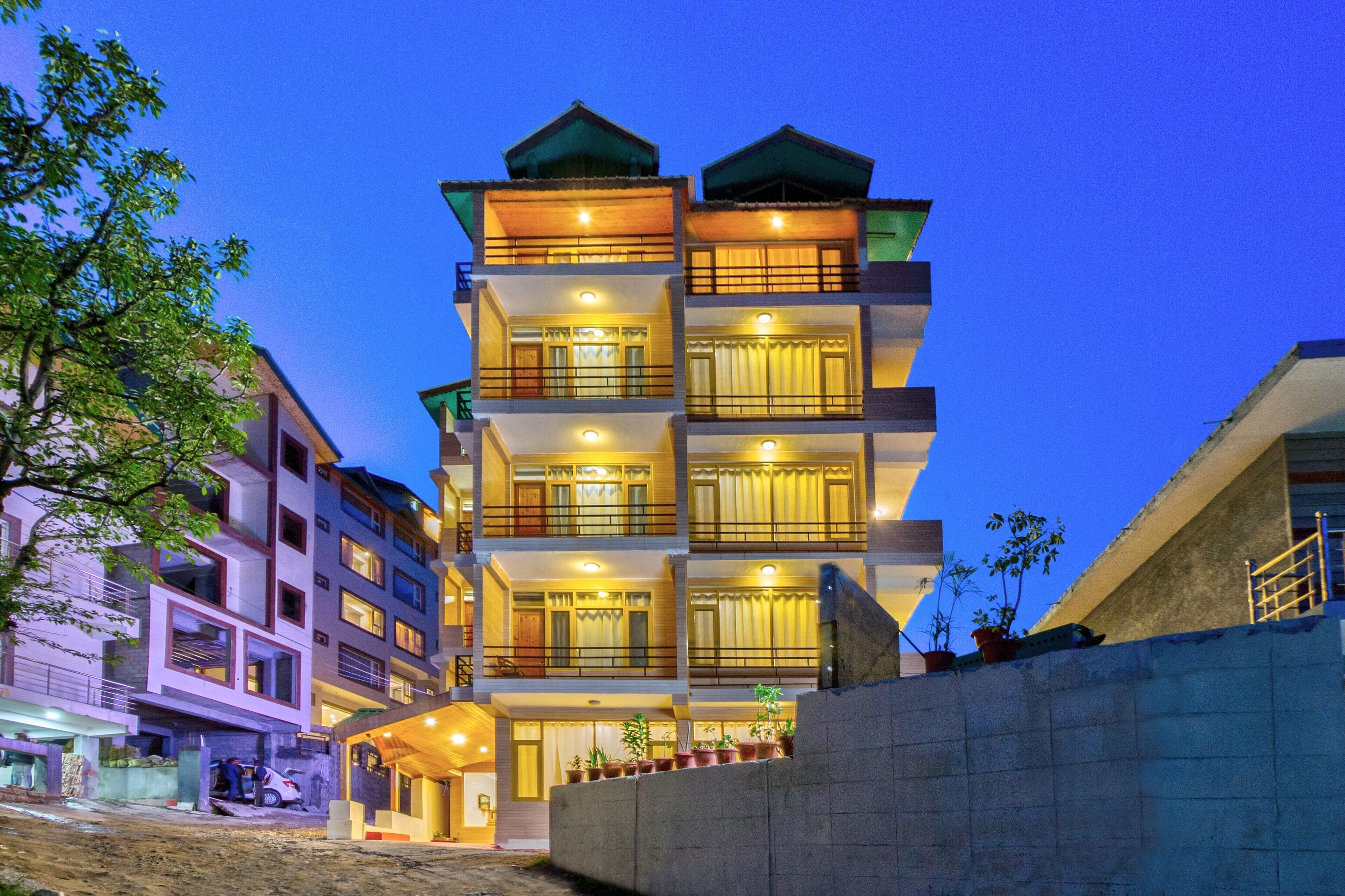 Front of property – evening/night