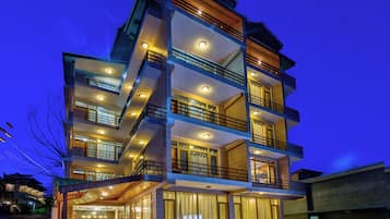 Front of property – evening/night