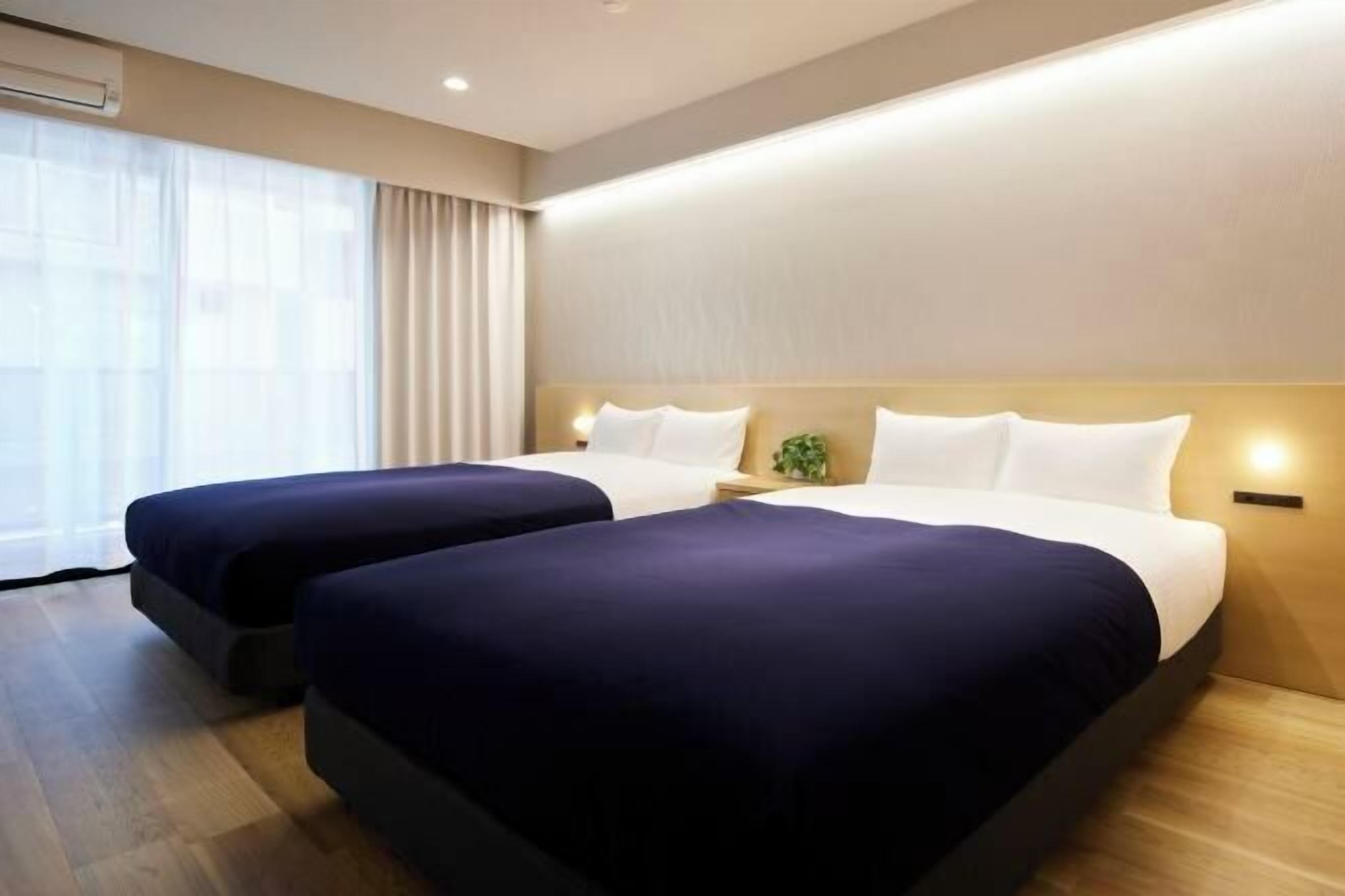 1 bedroom, desk, blackout curtains, iron/ironing board