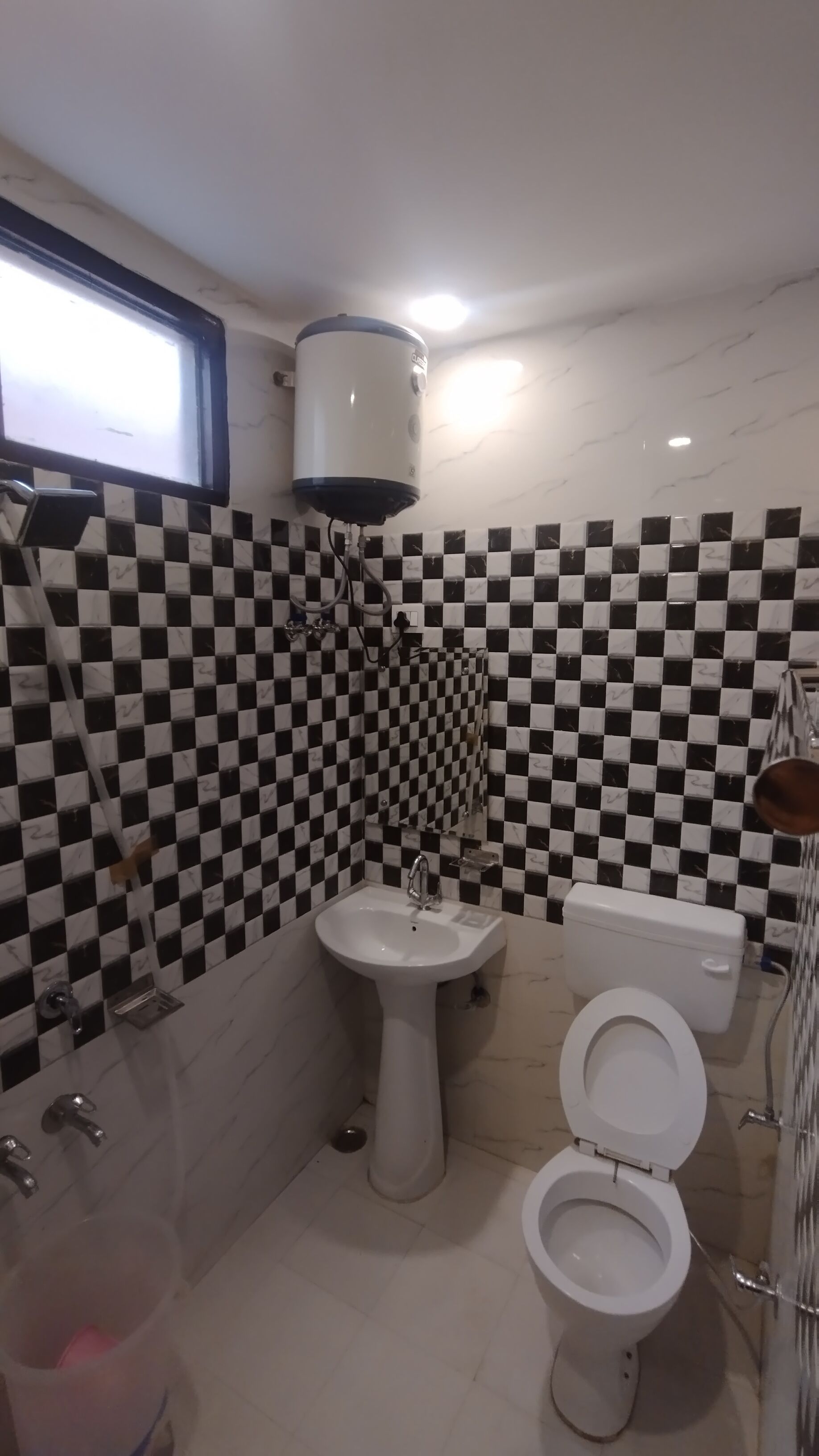 Shower, towels, soap