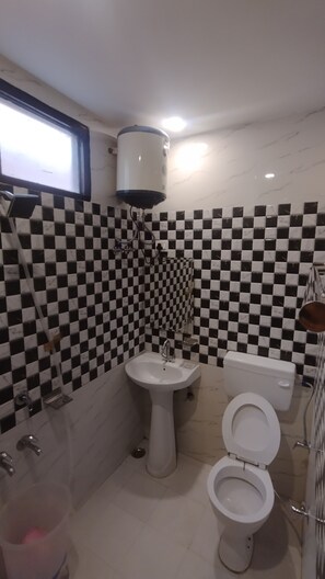 Ducha, toallas, jabón