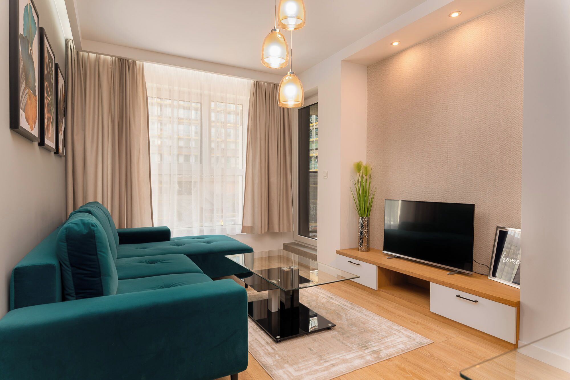 Departamento Deluxe | Área de sala de estar | Televisión 