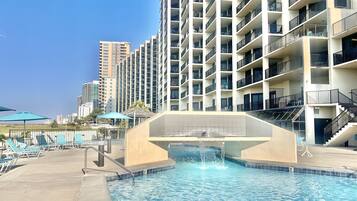 Indoor pool, a heated pool