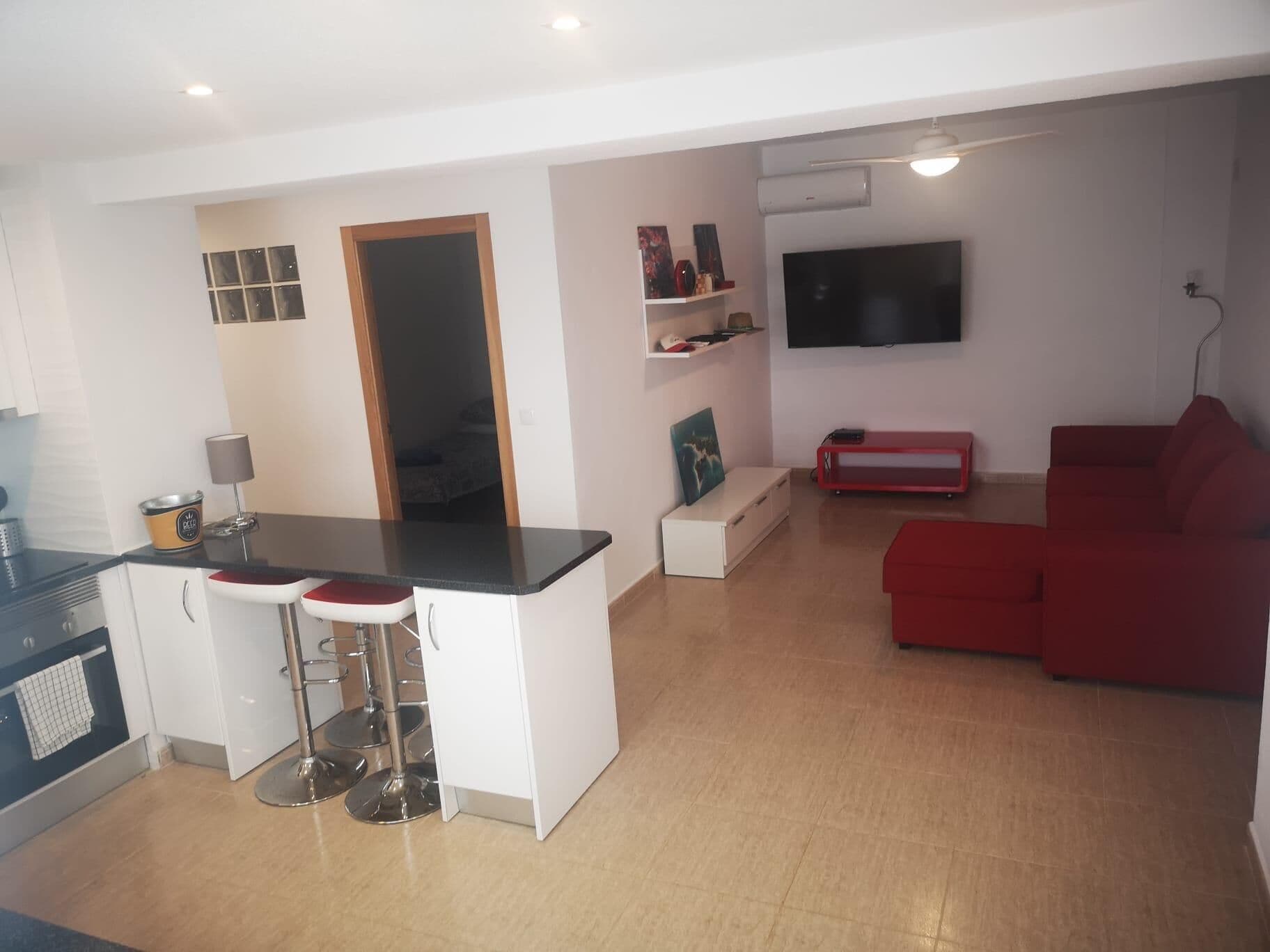 Villa | Private kitchen | Fridge, microwave, oven, stovetop