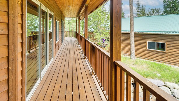 Terrace/patio - Home Near Glacier National Park w/ Hot Tub & Deck! (Columbia Falls)