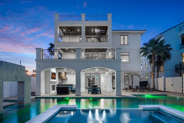 A heated pool