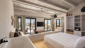 Suite, Private Pool | 1 bedroom, premium bedding, minibar, iron/ironing board