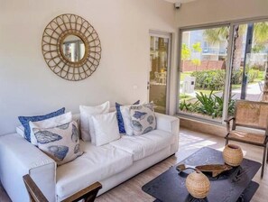 Living area - 101-C Modern with a private garden. (Bayahibe)