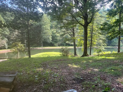 Quaint campground in Zirconia with stunning views waterfall