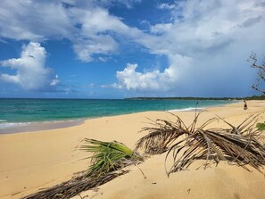 Vlak bij het strand