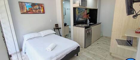 Deluxe Studio, Balcony, City View (Private front Balcony) | Desk, laptop workspace, free WiFi