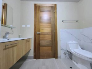 Dusche, Haartrockner, Seife